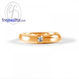 แหวนพิงค์โกลด์ แหวนคู่ แหวนเพชร แหวนแต่งงาน แหวนหมั้น-R1247DPGm